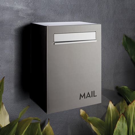 steel letter box online|stainless steel wall mounted letterbox.